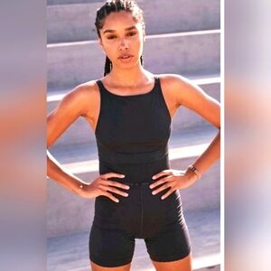 Free People Good Karma Runsie Black Stonewash